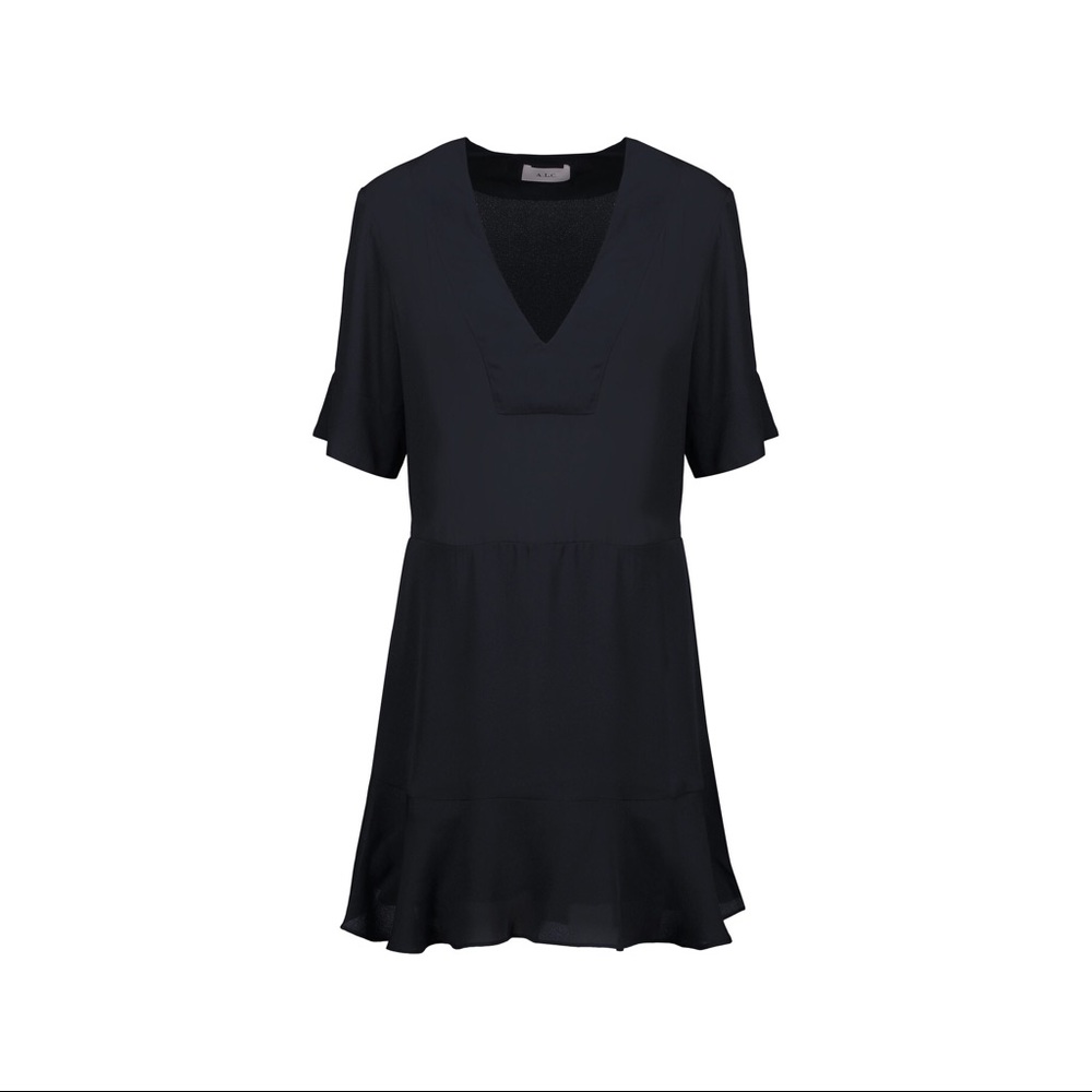 ✨HP!✨NWT A.L.C. Navy Blue Silk Dress - ALC Size 4 - Picture 6 of 7